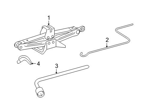 2010 Toyota Venza Jack & Components Diagram