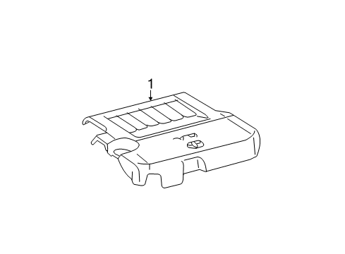 2008 Toyota Camry Engine Appearance Cover Diagram 3 - Thumbnail