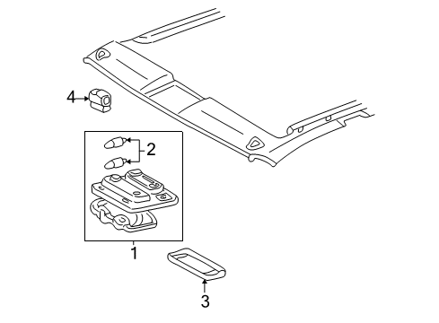 2002 Toyota Avalon Sunroof Diagram 1 - Thumbnail