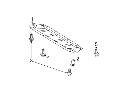 2007 Toyota Highlander Splash Shields Diagram 1 - Thumbnail