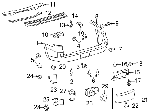 2009 Toyota Land Cruiser Parking Aid Diagram 5 - Thumbnail