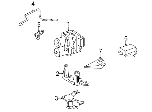 2011 Toyota Camry ABS Components, Electrical Diagram 2 - Thumbnail