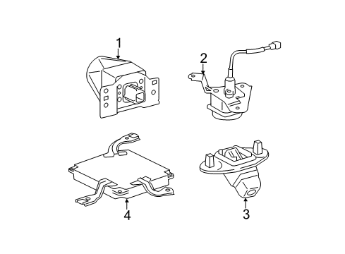 2019 Toyota Land Cruiser Parking Aid Diagram 1 - Thumbnail