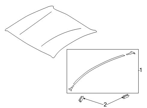 2018 Toyota 86 Exterior Trim - Roof Diagram