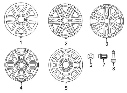 2024 Toyota Tundra Wheels Diagram