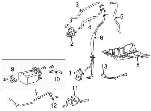 2009 Toyota Sienna Ecm Ecu Engine Control Module Diagram for 89661-08271