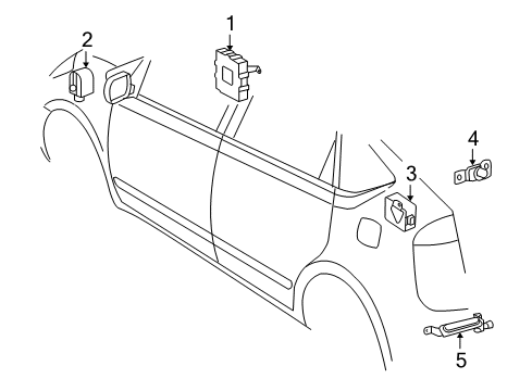 2004 Toyota Prius Keyless Entry Components Diagram 2 - Thumbnail