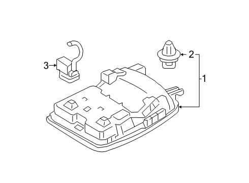 2020 Toyota Avalon Overhead Console Diagram