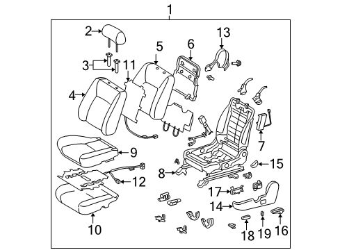 2006 Toyota Camry Power Seats Diagram 1 - Thumbnail