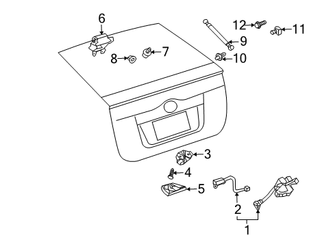 2004 Toyota Prius Lift Gate Diagram