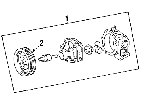 1997 Toyota Tercel Water Pump Diagram