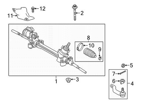 2021 Toyota Venza Gear Assy, Electric Diagram for 44250-48160