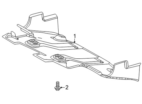 2024 Toyota Tundra Splash Shields Diagram