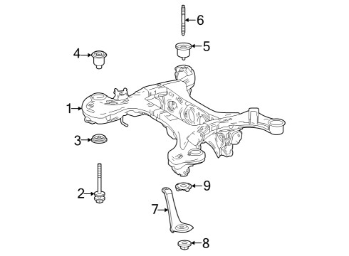 2024 Toyota Grand Highlander Suspension Mounting - Rear Diagram 2 - Thumbnail