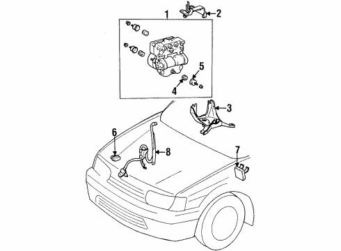 1995 Toyota Tercel Anti-Lock Brakes Diagram 1 - Thumbnail