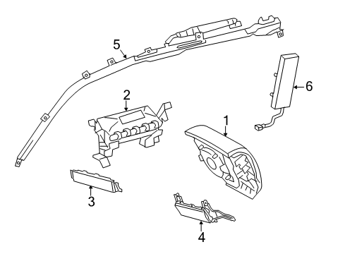 2018 Toyota Tundra Air Bag Components Diagram 1 - Thumbnail