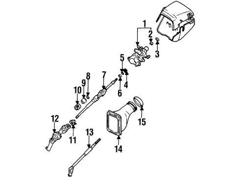 1993 Toyota Supra Inner Steering Column Diagram