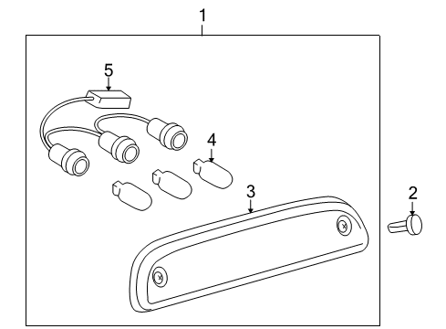 2005 Toyota Tacoma High Mount Lamps Diagram