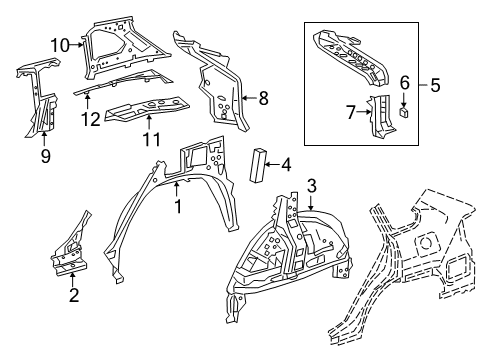 2022 Toyota RAV4 Inner Structure  Diagram 2 - Thumbnail