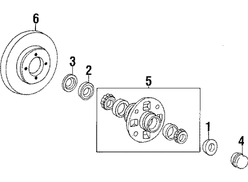 1986 Toyota Celica Front Brakes Diagram