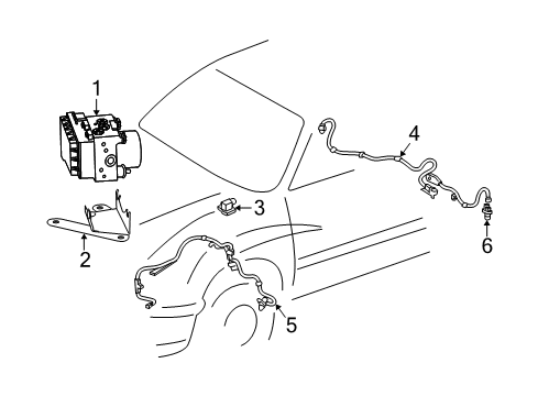 2004 Toyota Tundra Anti-Lock Brakes Diagram 1 - Thumbnail