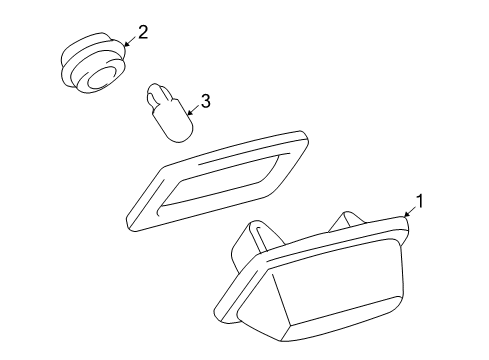 2005 Scion xA License Lamps Diagram