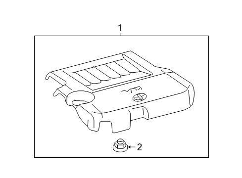 2010 Toyota Venza Engine Appearance Cover Diagram 2 - Thumbnail