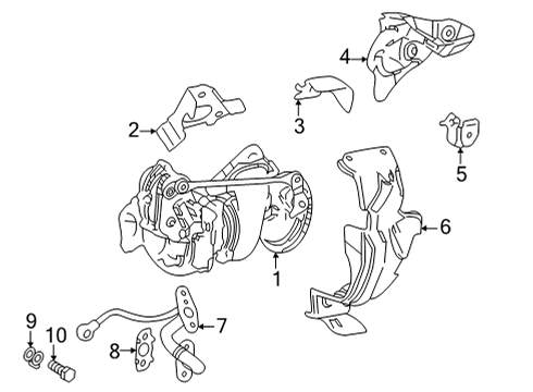 2023 Toyota Tundra Turbocharger & Components Diagram