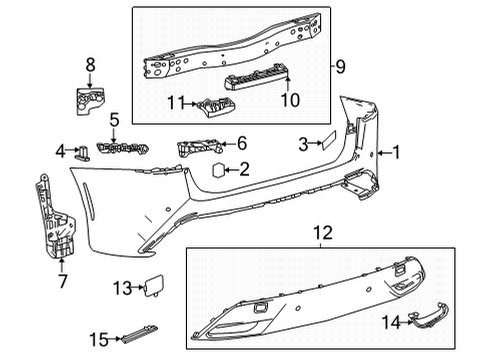 2023 Toyota Mirai Extension Sub-Assembly Diagram for 52108-62010