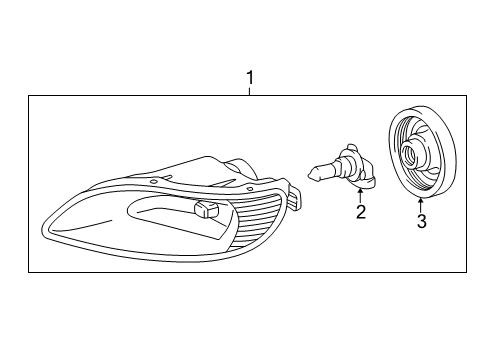 2003 Toyota Solara Bulbs Diagram 1 - Thumbnail