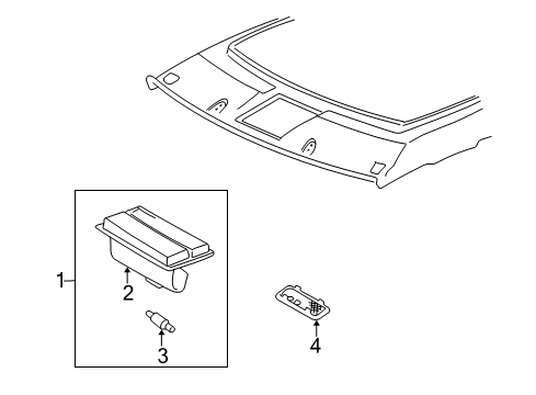 1998 Toyota Camry Cover, Light Gray Diagram for 63652-AA011-B0