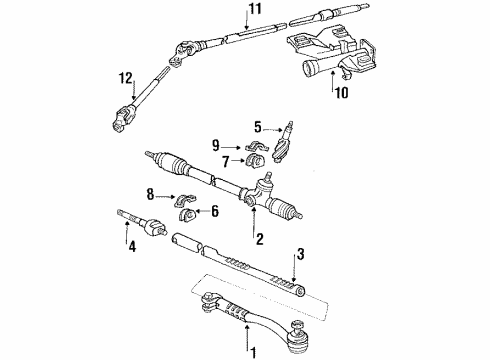 1988 Toyota Tercel Cylinder & Key Set Diagram for 69057-14130