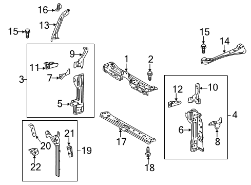 2022 Toyota C-HR Support Sub-Assembly, Ra Diagram for 53202-F4900