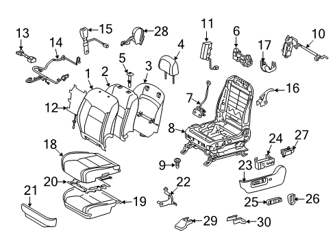 2018 Toyota Land Cruiser Power Seats Diagram 2 - Thumbnail