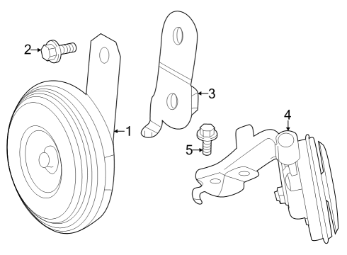 2023 Toyota GR Corolla Horn Diagram