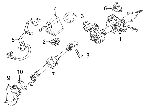 2015 Toyota Avalon Computer Diagram for 89650-07070