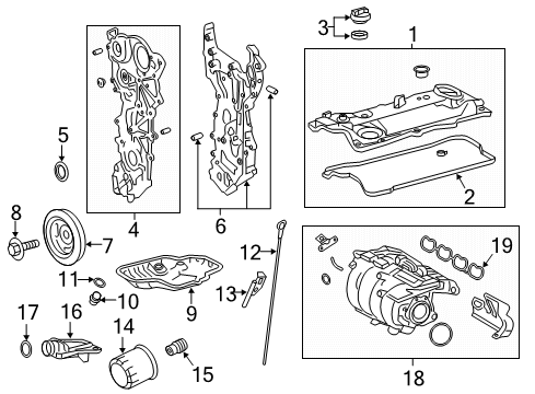 2022 Toyota Avalon Engine Parts & Mounts, Timing, Lubrication System Diagram 1 - Thumbnail