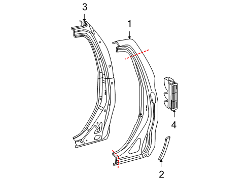 2008 Toyota Tundra Side Panel & Components Diagram 2 - Thumbnail