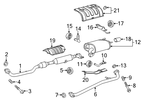 2015 Toyota Camry Center Insulator, Lower Diagram for 58154-06010