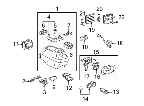 2004 Toyota Tundra Terminal, Headphone Diagram for 86192-34010-B1