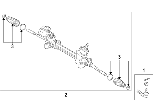 2023 Toyota Sienna Steering Column & Wheel, Steering Gear & Linkage Diagram 5 - Thumbnail