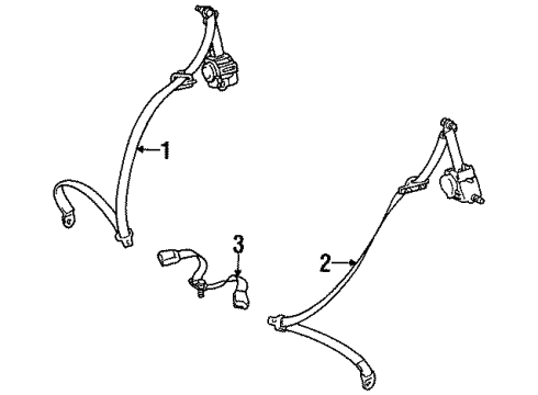 1998 Toyota Supra Rear Seat Belts Diagram