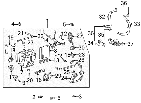 2002 Toyota Prius Air Conditioner Diagram 2 - Thumbnail