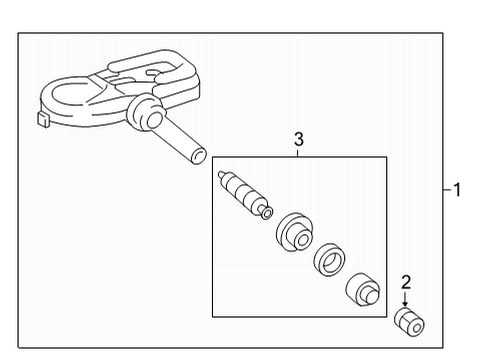 2019 Toyota Mirai Tire Pressure Monitoring Diagram