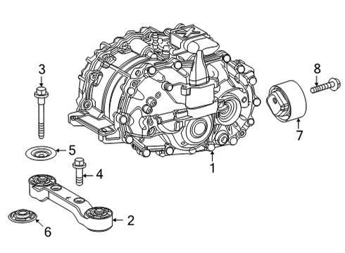 2021 Toyota Sienna Axle & Differential - Rear Diagram