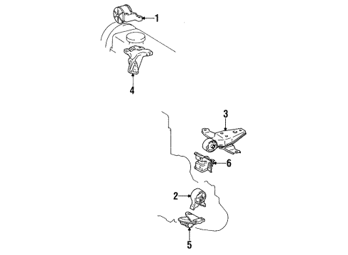 1992 Toyota Paseo Engine Mounting Diagram