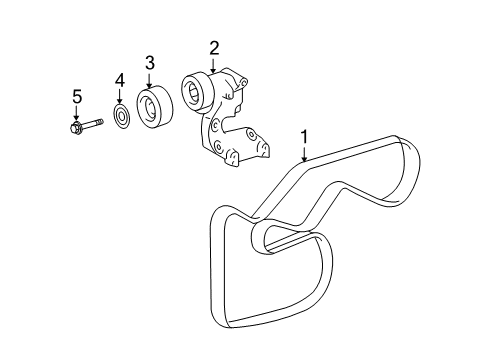 2010 Toyota Venza Belts & Pulleys, Cooling Diagram