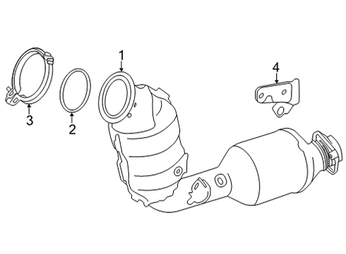 2022 Toyota Tundra Exhaust Components Diagram 1 - Thumbnail