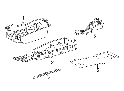 2016 Toyota RAV4 Exterior Trim - Pillars, Rocker & Floor Diagram