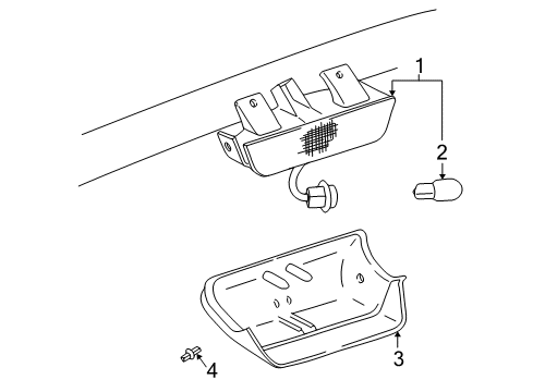 1998 Toyota RAV4 Bulbs Diagram 5 - Thumbnail